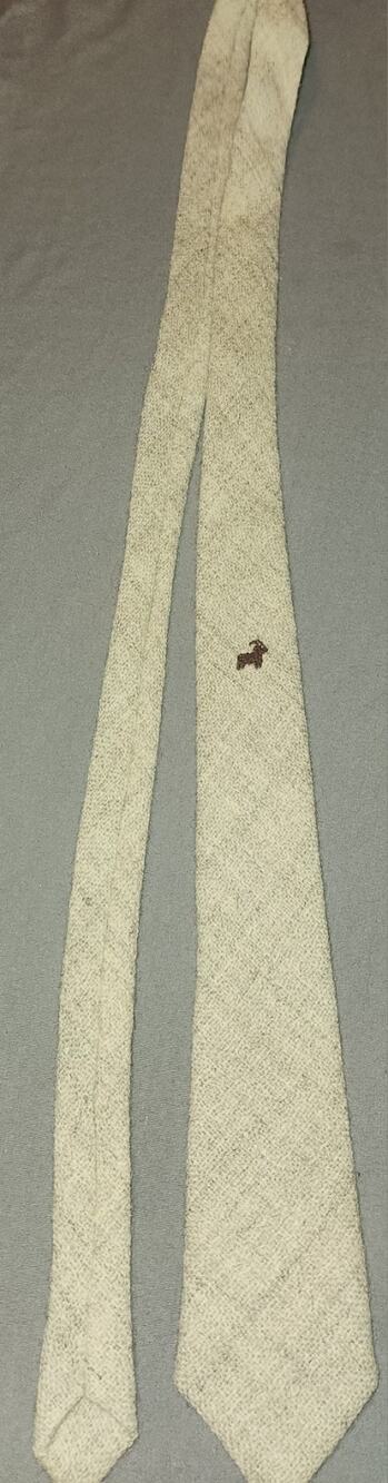 Vintage Men's England Herdwick Wool Tie Lakeland Sheepskin Rustic UK Made